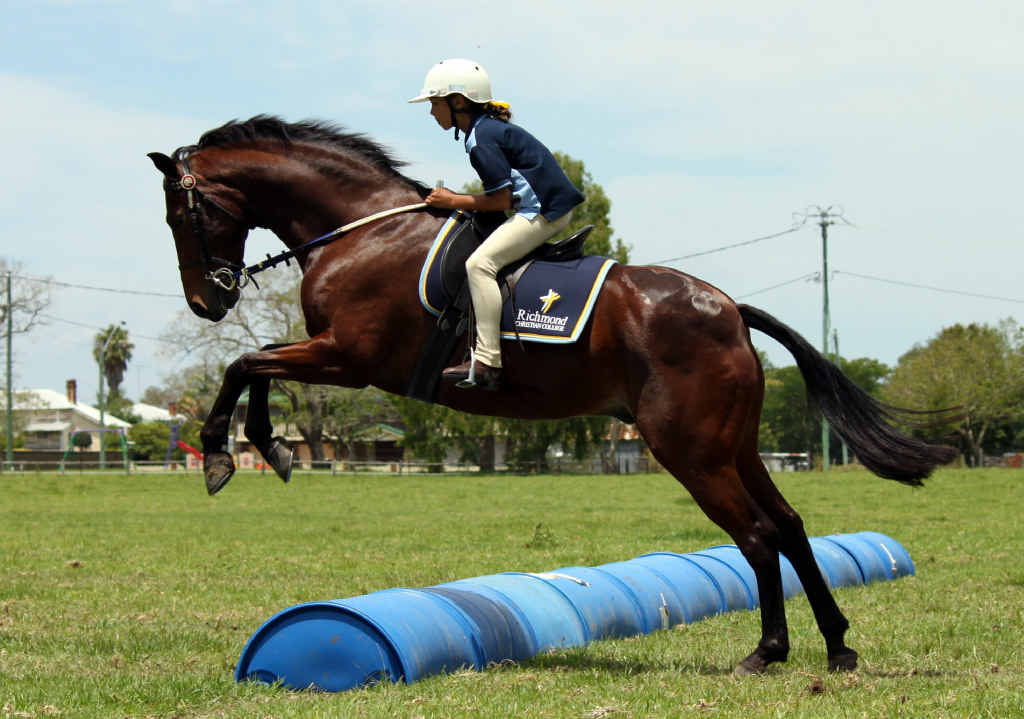 OVER YOU GO: Imahn Pholi represents Richmond Christian College in the bound field bounce. OVER YOU GO: Imahn Pholi represents Richmond Christian College in the bound field bounce.